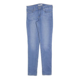 LEVI'S 711 Womens Slim Blue Denim Light W28 L32 Stretch Cotton Blend Jeans