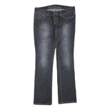 GUESS JEANS Womens Blue Regular Straight Denim Medium W36 L33 Zip Closure