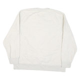 LEVI'S Womens Cream Jumper Pullover Plain Crew Neck Basic Knit XL Lightweight