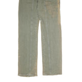 YANFENG JEANS Mens Regular Cotton Jeans Beige & Green W32 L33 Stylish Casual