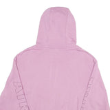 NIKE Womens Pink Cropped Hoodie L Nike Air Swoosh Graphic Pullover