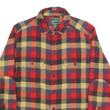 WOOLRICH Mens Red & Yellow Checked Cotton Shirt M Casual Flannel Outdoor