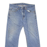 LEVI'S 505 Mens Jeans Blue Regular Straight Denim Medium W34 L29 Classic Fit
