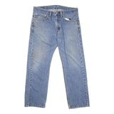 LEVI'S 505 Mens Jeans Blue Regular Straight Denim Medium W34 L29 Classic Fit