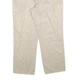UNO DUE TRE Womens Regular Beige Polyester Blend Cargo Trousers W34 L27 Button