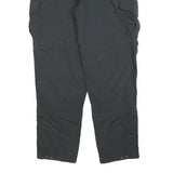 COLUMBIA Mens Polyester Relaxed Black Cargo Zip Trousers W34 L34 Outdoor