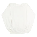 HANES Womens White Mustang Car Graphic Crew Neck XL Cotton Blend Sweatshirt