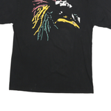 PRO CRUX Mens Black Graphic T-Shirt L Short Sleeve Crew Neck Cotton Blend Bold