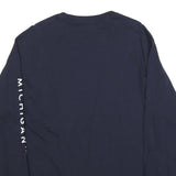 CHAMPION Mens Navy Blue Boyne Mountain Long Sleeve Crew Neck T-Shirt L