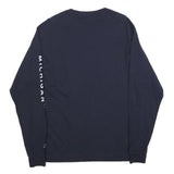 CHAMPION Mens Navy Blue Boyne Mountain Long Sleeve Crew Neck T-Shirt L