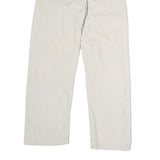 LEVI'S Womens White Cotton Woven Regular Straight Trousers W26 L25 Button