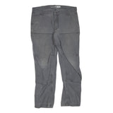 CARHARTT Mens Grey Denim Cotton Blend Regular Fit Straight Leg Jeans W36 L30