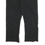 LEVI'S 501 Mens Jeans Black Regular Straight Denim Raw W38 L25 Button Closure