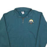 JERZEES Mens Blue 1/4 Zip Sweatshirt XL All Star Game San Jose Casual