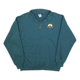 JERZEES Mens Blue 1/4 Zip Sweatshirt XL All Star Game San Jose Casual