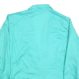 GIGINE Womens Turquoise Jacket L Cotton Button Closure Classic Fit Plain