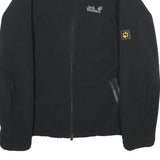 JACK WOLFSKIN Womens Black Softshell Jacket M Polyester Blend Zip Outdoor Layer