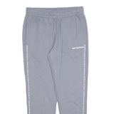 NEW BALANCE Womens Joggers Blue Logo Print Slim Tapered M W30 L28 Cotton Blend