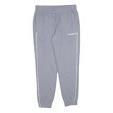 NEW BALANCE Womens Joggers Blue Logo Print Slim Tapered M W30 L28 Cotton Blend