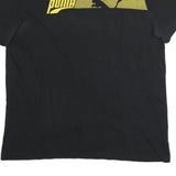 PUMA Mens Black & Yellow Graphic T-Shirt XL Short Sleeve Crew Neck Cotton