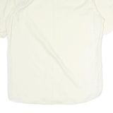 BOSS HUGO BOSS Mens White Plain Cotton Shirt M Short Sleeve Button Down