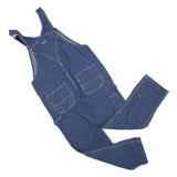 UFA Mens Blue Denim Dungarees Regular Fit Cotton Blend L W40 L31 Workwear