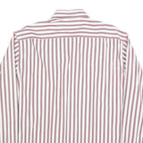 MCGREGOR Mens White & Red Stripe Classic Fit XL Shirt Cotton Blend Casual Long