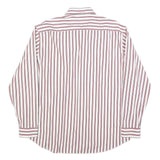 MCGREGOR Mens White & Red Stripe Classic Fit XL Shirt Cotton Blend Casual Long