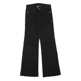 ARMANI EXCHANGE Womens Jeans Black Regular Straight Denim W25 L30 Zip Cotton