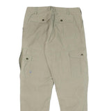 FJALLRAVEN Womens Polyester Blend Beige Regular Fit Cargo Trousers W30 L29