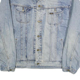 LEE Mens Blue Cotton Denim Jacket 2XL Button Closure Classic Fit Casual Wear