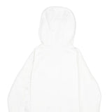 TOMMY HILFIGER Womens White Hoodie Jacket S Polyester Zippered Plain Casual