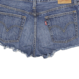 LEVI'S Womens Denim Blue Cut-Off Shorts M W30 Distressed Edge Casual Summer
