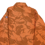 MILK. IT Mens Orange & Brown Cotton Blend Shirt M Casual Button Front Unique