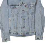 LEVI'S Mens Blue Denim Jacket M Cotton Button Closure Classic Fit Casual