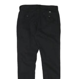 VANS Mens Black Slim Trousers W32 L30 Cotton Blend Zip Casual Skatewear