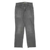 CARHARTT Mens Grey Relaxed Fit Straight Trousers W32 L31 Casual Workwear Zip