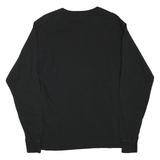 CHAMPION Mens Black EHHS Royals Graphic T-Shirt M Long Sleeve Crew Neck Cotton