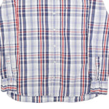 TOMMY HILFIGER Mens Blue & Red Check Shirt M Classic Fit Button Up Casual