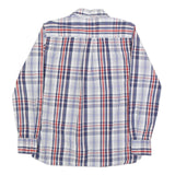 TOMMY HILFIGER Mens Blue & Red Check Shirt M Classic Fit Button Up Casual