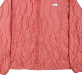 THE NORTH FACE Womens Red Slim Zip Up Polyester Blend Jacket XL Lightweight