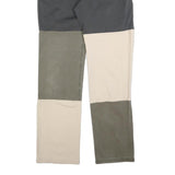 MAC Mens Cotton Blend Regular Fit Colourblock Trousers W32 L36 Stylish Patchwork