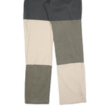 MAC Mens Cotton Blend Regular Fit Colourblock Trousers W32 L36 Stylish Patchwork