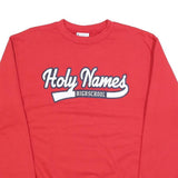 CHAMPION Mens Red Holy Names Highschool Crew Neck M Sweatshirt Cotton Blend