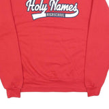 CHAMPION Mens Red Holy Names Highschool Crew Neck M Sweatshirt Cotton Blend