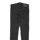 LEVI'S Line 8 Mens Jeans Black Slim Skinny Denim Raw W27 L26 Stretch Zip Fly