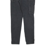 DICKIES Mens Slim Black Cotton Blend Slim Tapered Trousers W34 L32 Workwear