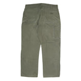 DICKIES Mens Regular Fit Jeans Olive Cotton Blend Zip W38 L30 Workwear