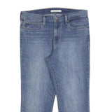 LEVI'S Womens Slim Blue Jeans Denim Light W32 L24 Classic Cotton Blend Zip