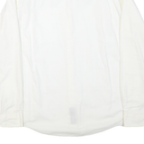 NAUTICA Mens White Button-Down Shirt L Classic Cotton Blend Long Sleeve